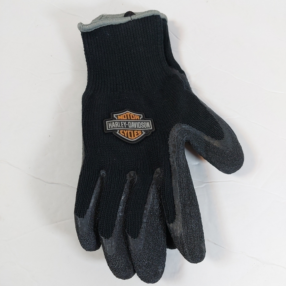 Harley Davidson Gloves Polyester/ Cotton Rubber Coating -Sz Small - NEW